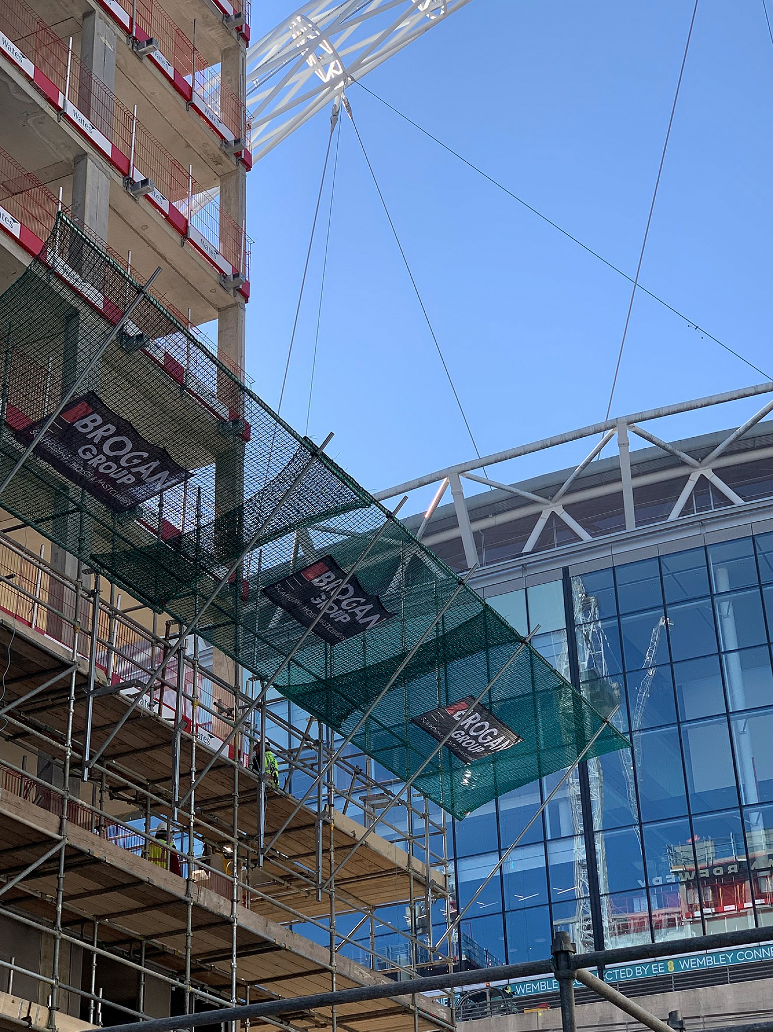 Accurate Safety Edge Protection and Safety Nets at Wembley in London, United Kingdom