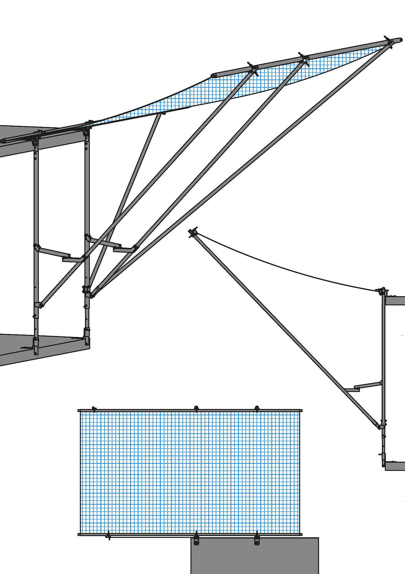 Fan Rear Net Accurate Safety Corner Fan Net® 6m x 3.1m